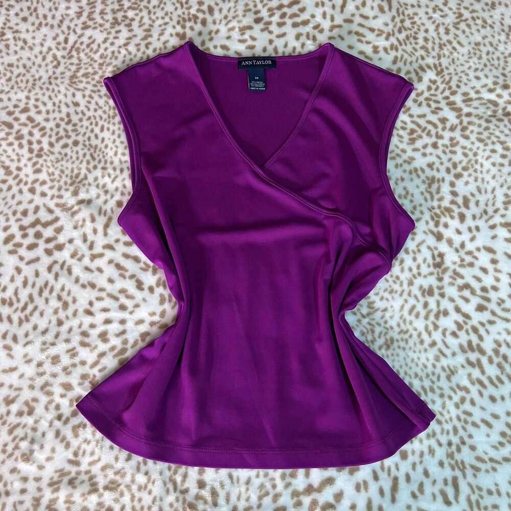 Ann Taylor Women's Top - LASCANA - Plum Solid
